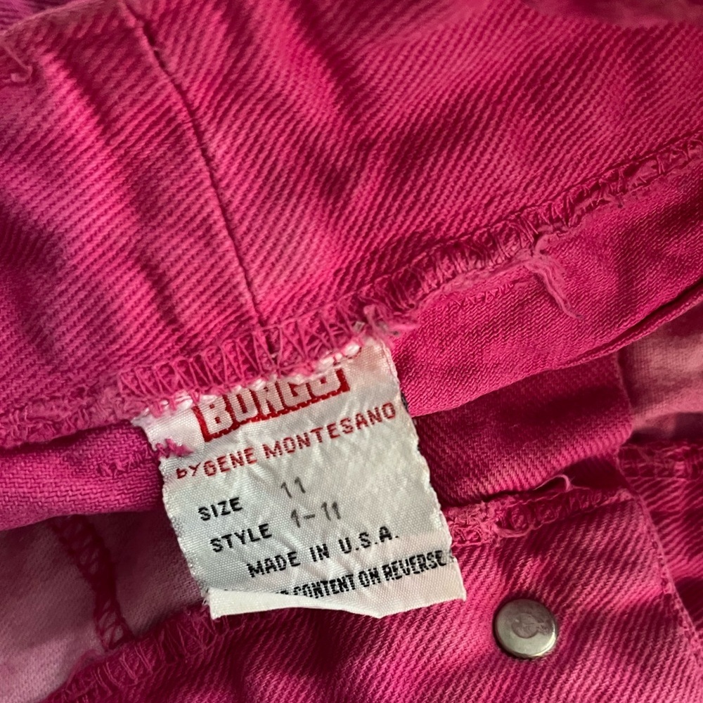 BONGO Vintage 80s Hot Pink Denim Cut Off Shorts - Picture 10 of 10